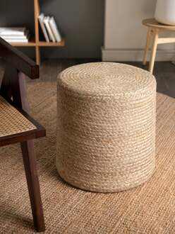 Vloerkleed Pouf Looma Rechthoekig - Natuurlijk Goud Xcm - Jute - Dekbed-Discounter.nl