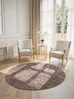 Vloerkleed Prisma Rond - Beige Xcm - Polyester - Dekbed-Discounter.nl
