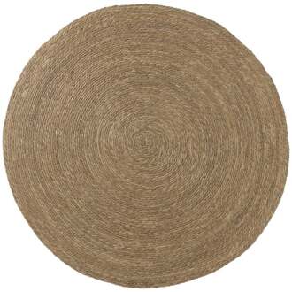 Vloerkleed riet - bruin - ø120 cm