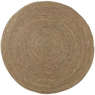 Vloerkleed riet - bruin - ø150 cm