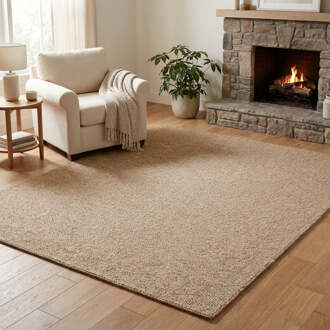 Vloerkleed Rocco - Bruin 150x80cm - Polypropyleen - Dekbed-Discounter.nl