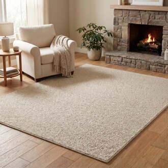 Vloerkleed Rocco - Crème 240x80cm - Polypropyleen - Dekbed-Discounter.nl Creme - 80 x 240 cm