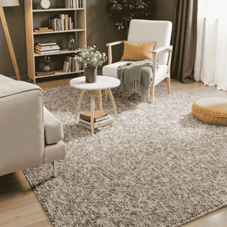 Vloerkleed Rocco - Grijs 150x80cm - Polypropyleen - Dekbed-Discounter.nl - 80 x 150 cm