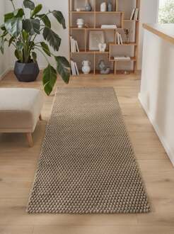 Vloerkleed Rope Rechthoekig - Beige Grijs 250x80cm - Polyester (pet) - Dekbed-Discounter.nl