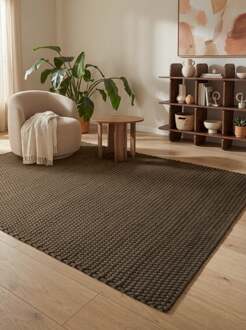 Vloerkleed Rope Rechthoekig - Bruin 230x160cm - Polyester (pet) - Dekbed-Discounter.nl