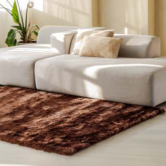 Vloerkleed Sense - Koper 290x200cm - Polypropyleen - Dekbed-Discounter.nl Bruin - 200 x 290 cm