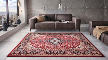 Vloerkleed Skazar Isfahan Rechthoekig - Rood 290x200cm - Polypropyleen - Dekbed-Discounter.nl