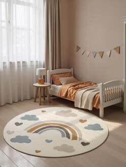 Vloerkleed Skyla Rond - Creme Multicolor Xcm - Polypropyleen - Dekbed-Discounter.nl