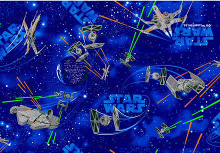 Vloerkleed Star Wars Space 95 X 133 cm Blauw