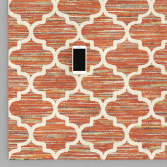 Vloerkleed Uripa - oranje - 160x230 cm - Leen Bakker - 160 x 230