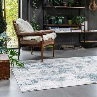 Vloerkleed Vintage Babylon - 160x240 Cm - Petrol 240x160cm - Polypropyleen - Dekbed-Discounter.nl Blauw,Groen,Meerkleurig - 160 x 240 cm