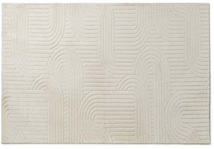 Vloerkleed wave - wit - 120x180 cm