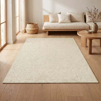 Vloerkleed Wol-optiek - crème 140x200 cm