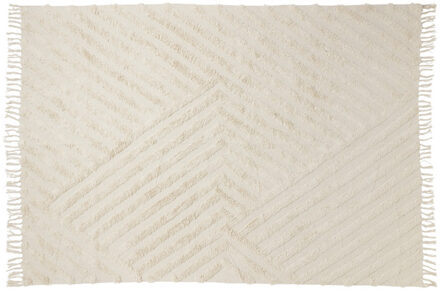 Vloerkleed zigzag - beige - 160x230 cm