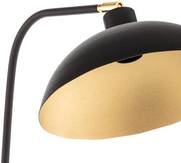 Vloerlamp 1036, 1-lamp, zwart-goud zwart, goud