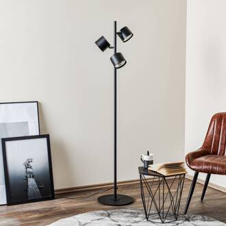 Vloerlamp 1047, 3-lamps, zwart