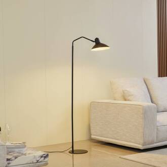 vloerlamp Adrik, zwart, metaal