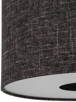 Vloerlamp Amarela, zwart gemêleerd, textiel, E27