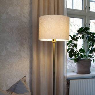 Vloerlamp Amy, beige/goud, hoogte 150 cm, textiel, E27 beige, goud