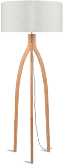 Vloerlamp Annapurna - Naturel|Bamboe - Ø60cm Bruin