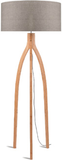 Vloerlamp Annapurna - Taupe|Bamboe- Ø60cm