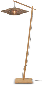 Vloerlamp Bali - Bamboe|Zwart - 80x60x176cm Bruin
