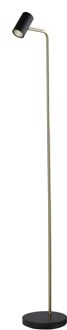 Vloerlamp Burgos Zwart Goud 1 lichts 134cm