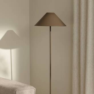 vloerlamp Cannes, bruin, metaal, 140 cm mocha