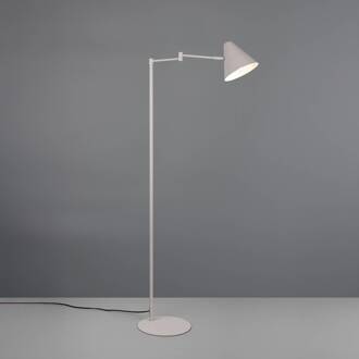 Vloerlamp Cosima, lichtgrijs, hoogte 126 cm, metaal