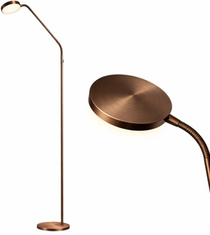 Vloerlamp Duuk oplaadbaar H 166 cm brons