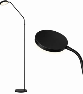 Vloerlamp Duuk oplaadbaar H 166 cm zwart