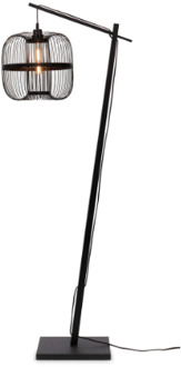 Vloerlamp Hokkaido - Bamboe Zwart - 63x36x176cm