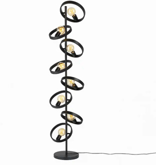 Vloerlamp Hover 8 lichts H 160 cm mat zwart