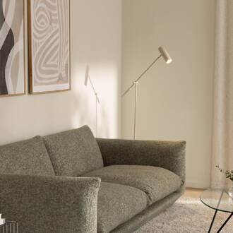 vloerlamp Hubble READ, beige, metaal