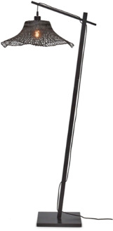 Vloerlamp Ibiza - Bamboe Zwart - 77x50x150cm