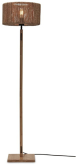 Vloerlamp Iguazu - Bamboe|Jute - Ø30x126cm Bruin