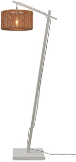 Vloerlamp Iguazu - Bamboe Wit|Jute - 57x31x150cm Bruin