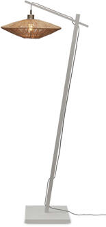 Vloerlamp Iguazu - Bamboe Wit|Jute - 62x40x150cm Bruin