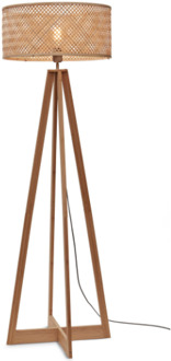 Vloerlamp Java - Bamboe - 50x50x145cm Bruin