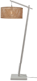 Vloerlamp Java - Bamboe Wit|Naturel - 75x50x176cm Bruin