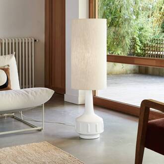 vloerlamp Jimmy, wit/beige, hoogte 121 cm