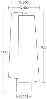 vloerlamp Jojo, hout, bruin/crème, 120 cm, E27 bruin, crème, geolied eiken, mat nikkel geborsteld