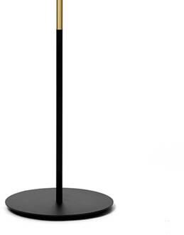 Vloerlamp Jugen, zwart/goud, 1-lamp zwart, messing, wit