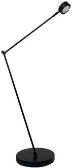 vloerlamp Jyla, zwart, lens, 3000K, GX53, ijzer