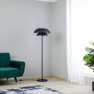 vloerlamp Kellina, 151 cm, zwart, metaal, E27