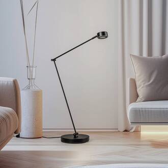 Vloerlamp Lindby Jyla, zwart, 2700K, GX53, ijzer