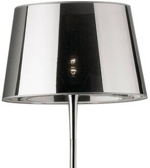 Vloerlamp London Cromo 174 cm, chroom / helder chroom, transparant