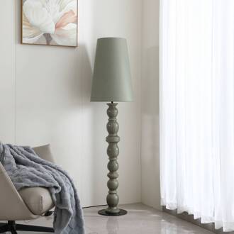vloerlamp Lyndorin, groen, keramiek, 150 cm
