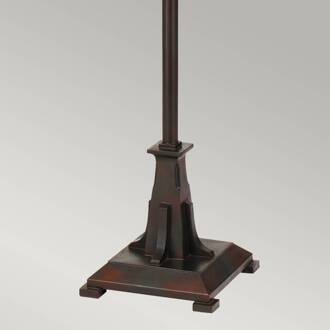 Vloerlamp Maybeck in Tiffany-design brons, meerkleurig