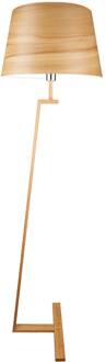 Vloerlamp Memphis LS met echt hout gefineerd licht hout